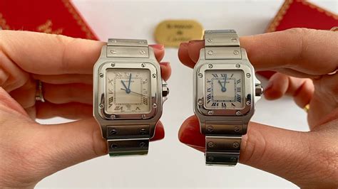 large cartier santos|cartier santos size chart.